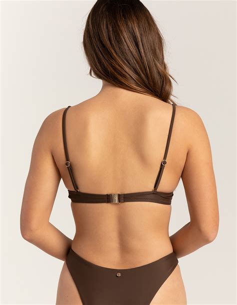 RHYTHM Classic Underwire Bikini Top CHOCOLATE Tillys