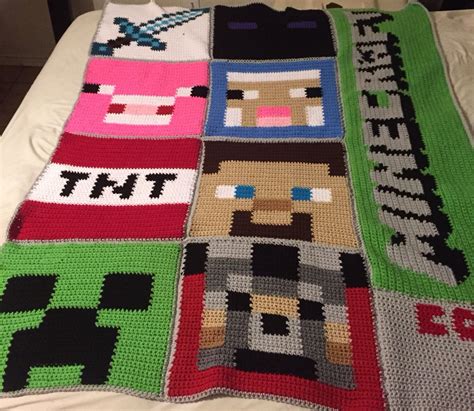 Minecraft Crochet Graphghan Blanket Pattern By Az Threads Mantas