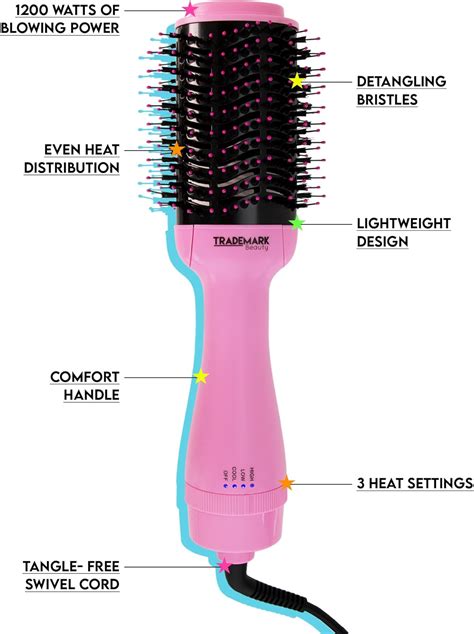 Trademark Beauty Easy Blo Secador De Pelo Y Voluminizador De Un Solo