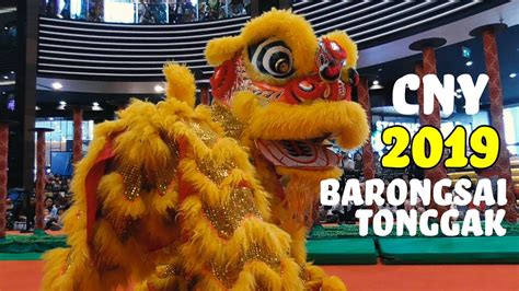 Pertunjukan Lion Dance Barongsai Aeon Mall Barongsai Tonggak Cny