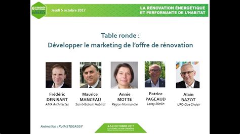 CBD2017 Table ronde Développer le marketing de l offre de