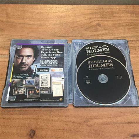 Sherlock Holmes Game Of Shadows Steel Book Blu Ray DVD Robert Downey Jr