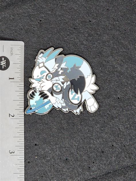 Orbit The Protogen 2 Enamel Pin Glow In The Dark Edition Bossmonsta