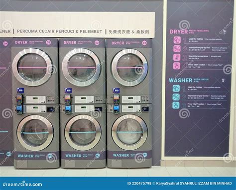 Self Service Laundry Washer Dryer Editorial Stock Photo Image Of