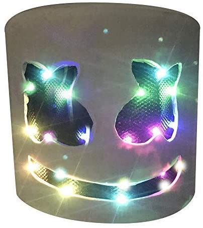 yacn DJ Helmet&DJ Led Mask ,Music Festival Full Head Helmets Latex Mask (lamp) – TopToy