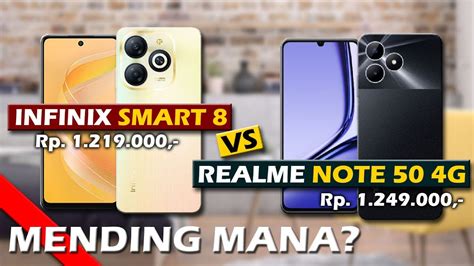 MENDING MANA INFINIX SMART 8 VS REALME NOTE 50 YouTube