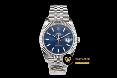 Rolex Datejust 126334 Mavi Kadran Clean 41mm Jubile 3235 V2 Super Clone ETA