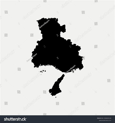 Map Hyogo Japan Region Outline Silhouette Stock Vector Royalty Free