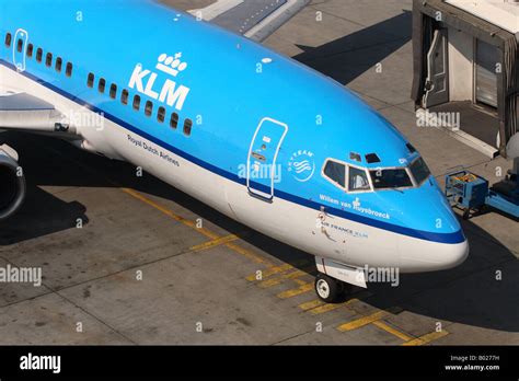 Klm Royal Dutch Airlines Boeing Jet Airliner Cockpit Part Of The