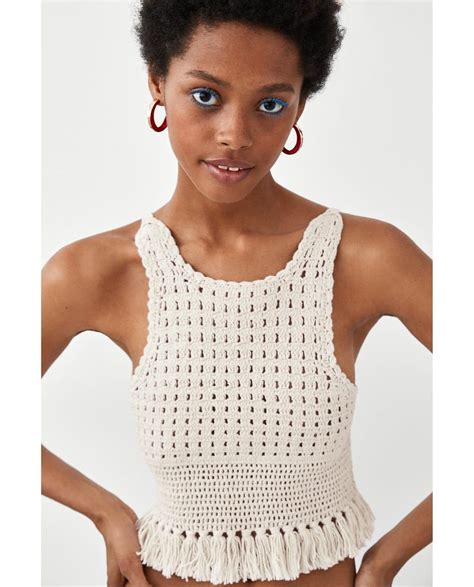 Imagen 2 De TOP CROCHET FLECOD De Zara Ganchillo Ropa Vestidos