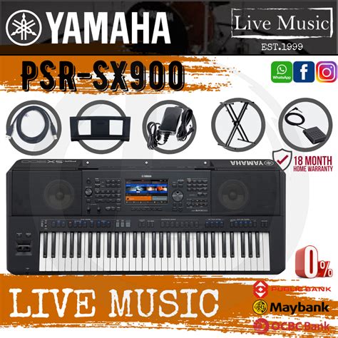 Yamaha Psr Sx Key Arranger Workstation W Amplifier Keyboard