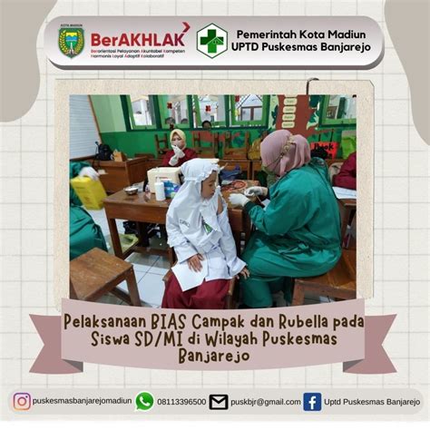 Pelaksanaan Bias Campak Dan Rubella Pada Siswa Sd Mi Uptd Puskesmas