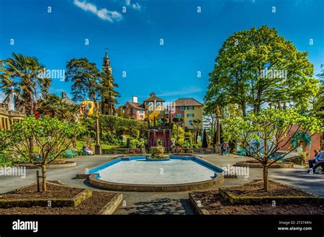 Portmeirion Italian Village North Wales Uk Stock Photo Alamy