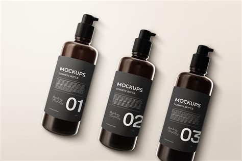 Premium Psd Cosmetic Pump Bottle Mockup Psd Template