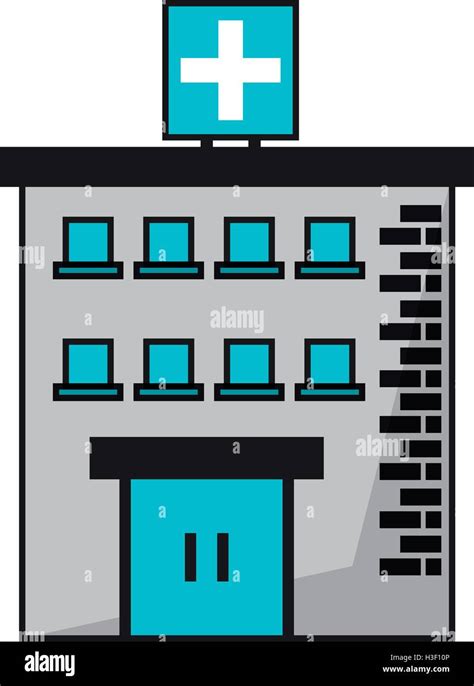 Isolated hospital building design Stock Vector Image & Art - Alamy