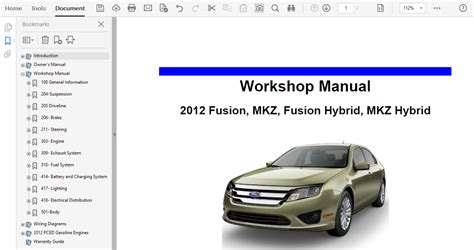 Ford Fusion Repair Manual