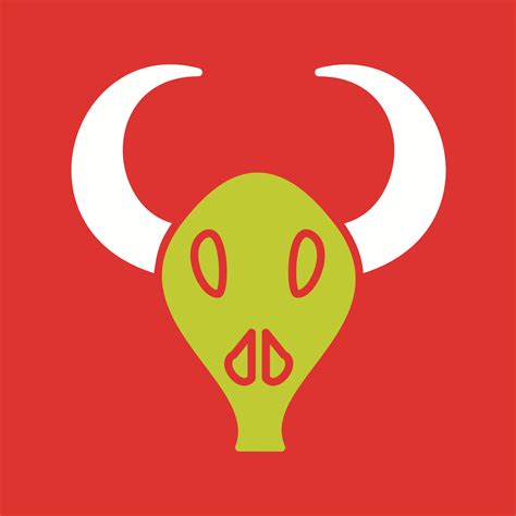 Bull Horns Vector Icon 23385325 Vector Art at Vecteezy