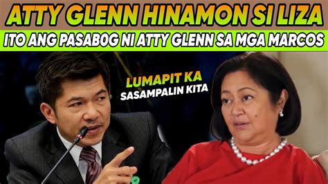 Matindi To Atty Glenn Chong Harapang Sinupal Pal Si Fl Liza Araneta