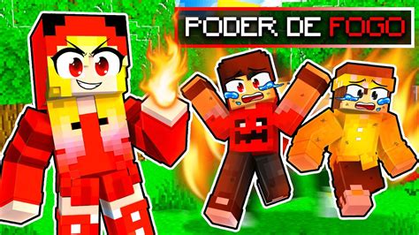 PIMPOLHA Tem PODERES DE FOGO No Minecraft Pimpolha YouTube