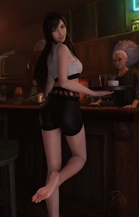 博主新blender渲染《ff7》蒂法图：明艳动人 女友力满满 游民星空