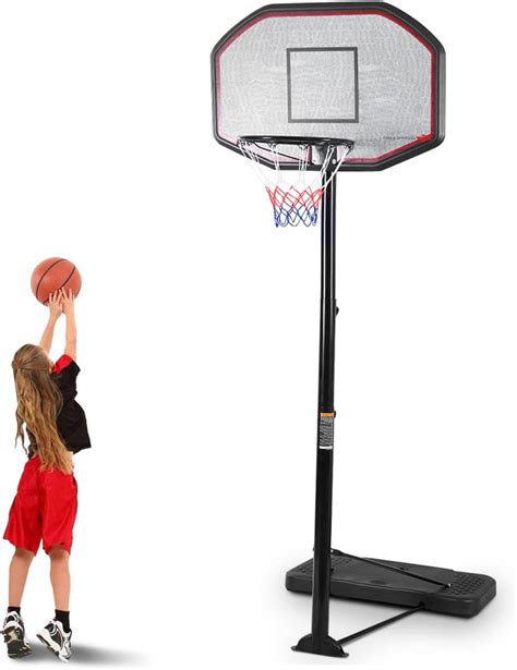 Giantex 10ft Portable Basketball Hoop Adjustable Height 43 Backboard