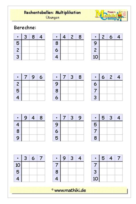 Arbeitsbl Tter Mathe Klasse Zum Ausdrucken