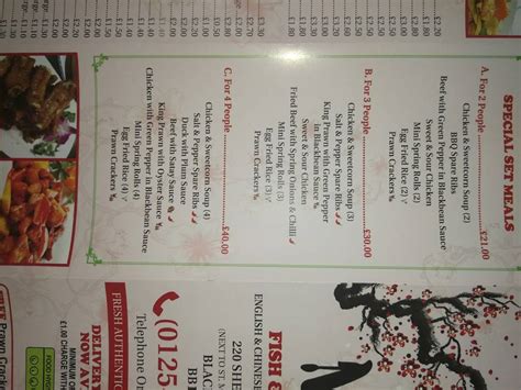 Menu At Mai Restaurant Blackburn