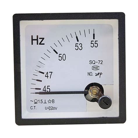 Hz V Analog Panel Pointer Type Ac Frequency Meter Hertz