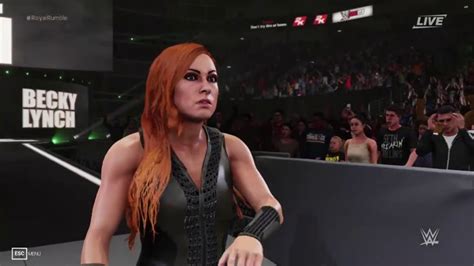 Becky Lynch Entrance In Wwe 2k19 Game Youtube