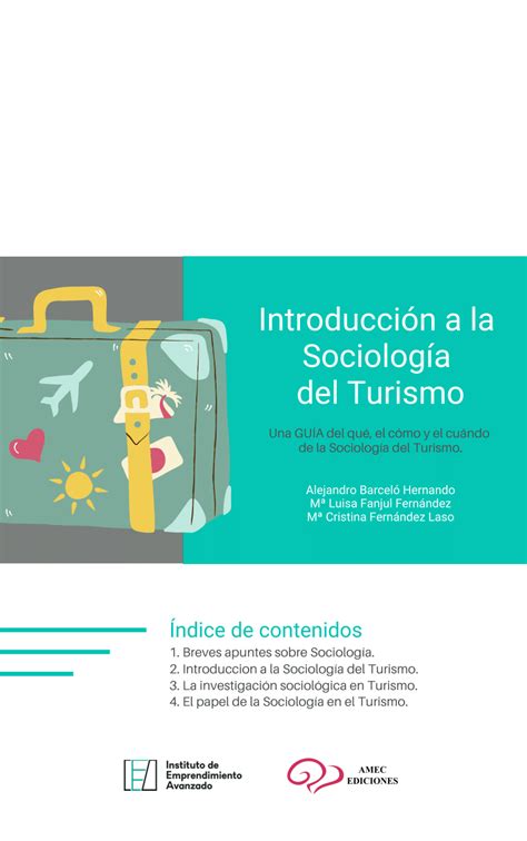 Pdf Introducci N A La Sociolog A Del Turismo Una Gu A Del Qu El