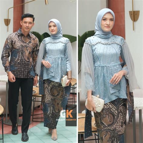 Jual Batik Couple Kebaya Modern Kebaya Wisuda Lamaran Baju Tunangan