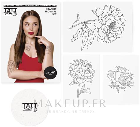 Tatton Me Graphic Flowers Set Set De Tatouages Ph M Res Fleurs