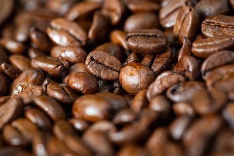 Fullframe Of Dark Roasted Coffee Beans Stock Image Colourbox