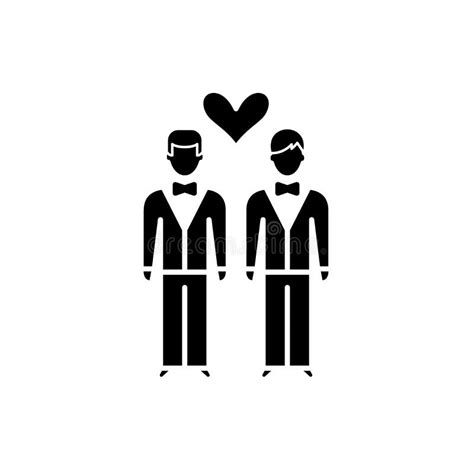 Same Sex Marriage Vector Line Icon Linear Concept Outline Sign