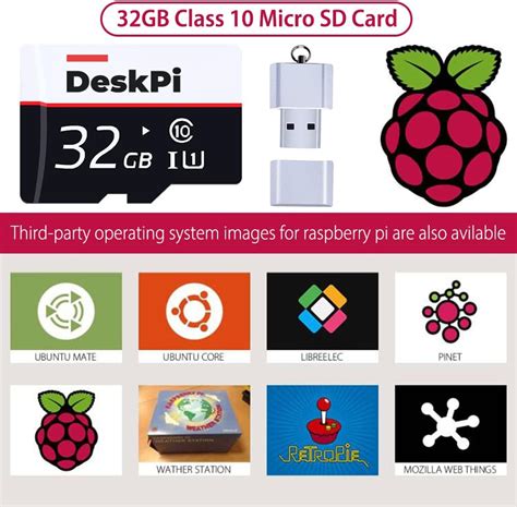 Buy GeeekPi Raspberry Pi 4 4GB Kit 32GB Edition DeskPi Lite