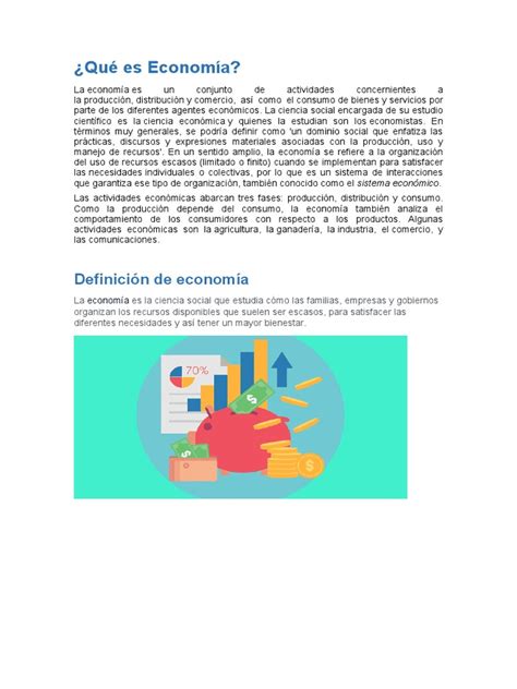 Qué Es Economía Pdf