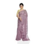 Buy Omensilks Women Mountbatten Pink Kota Doria Silk Semi Transparent