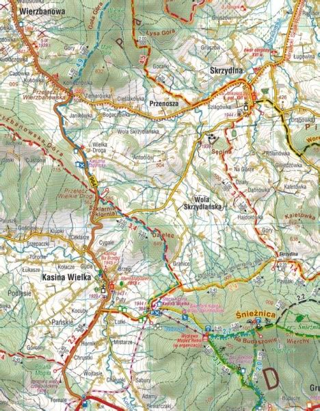 Beskid Wyspowy Mapa Turystyczna Compass