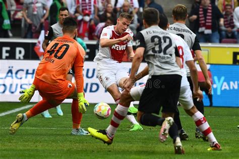 The Football Match Of Bundesliga Fc Koeln Vs Fc Augsburg Editorial