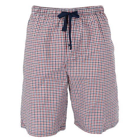 New Hanes Mens Cotton Madras Drawstring Sleep Pajama Shorts Ebay