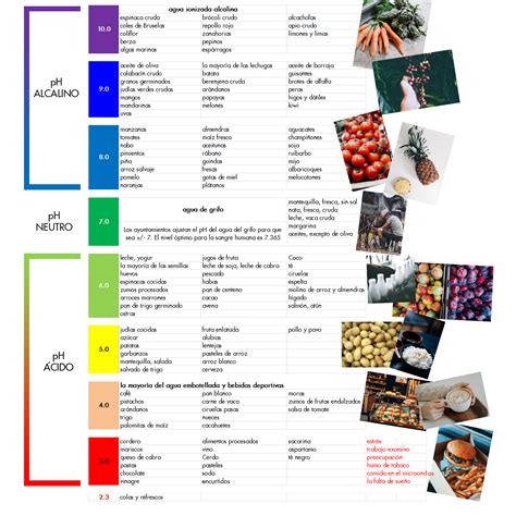 Tabla Ph De Los Alimentos Alimentaci N Alcalina