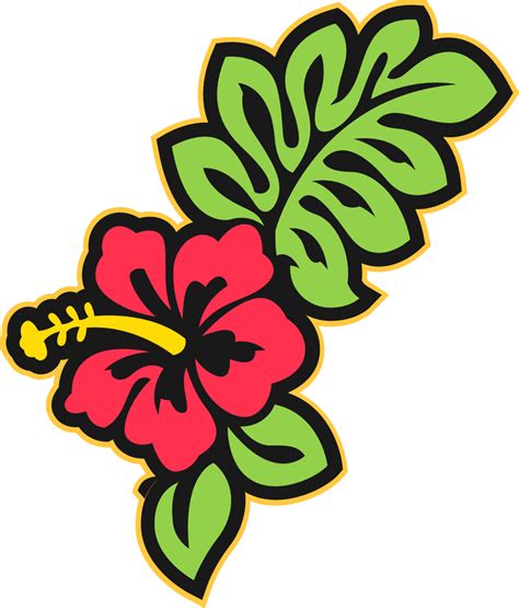 Hawaii flower 36647477 Vector Art at Vecteezy