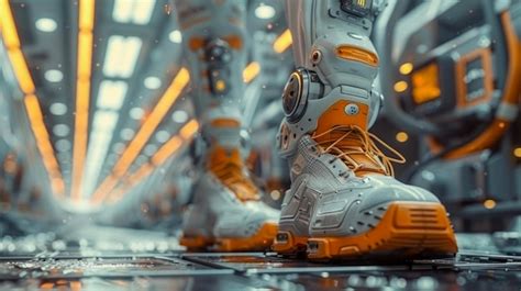 Premium Photo Robot Legs Futuristic Technology Concept