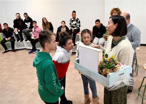 La alcaldesa acude a la Fundación Obra San Martín y el colegio Padre