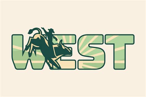 Wordmark West Logo 21017441 Vector Art at Vecteezy