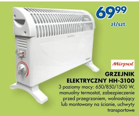 Grzejnik elektryczny Mirpol promocja PSB Mrówka Ding pl