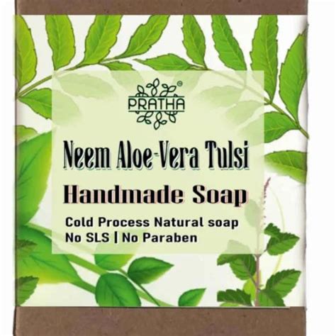 Neem Aloe Vera Tulsi Cold Process Handmade Soap Packaging Type Box At Rs 99 Piece In Pune