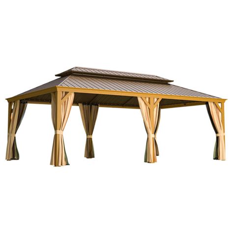 Erommy 14 Ft W X 22 Ft D Aluminum Patio Gazebo Wayfair