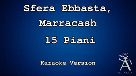 Sfera Ebbasta Marracash 15 Piani KARAOKE YouTube