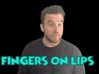 Finger On Lips Shhh Gif | Lipstutorial.org